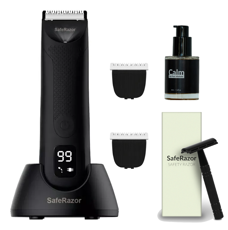 SafeRazor + 2 cuchillas + Facial Razor + Calm